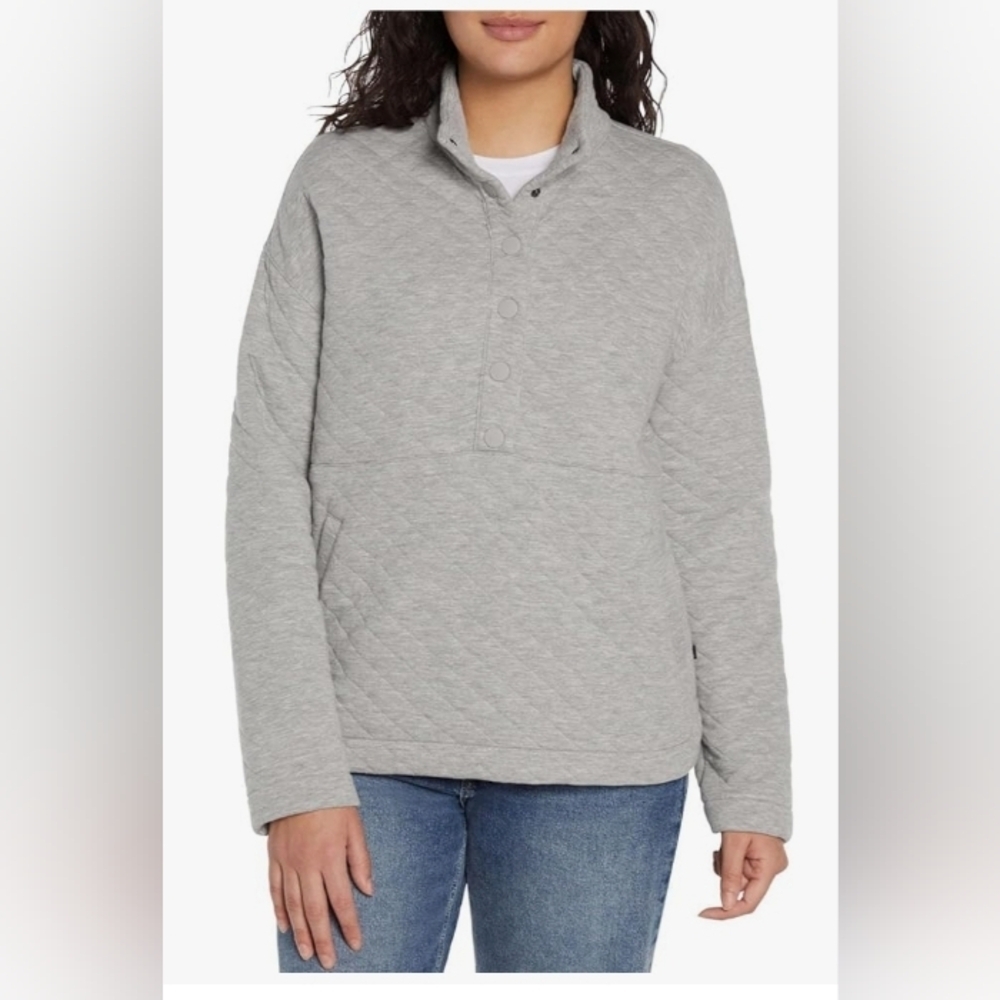 Eddie Bauer Women's Quilted Pullover, Womens Sweatshirts for Winter, Ladies Swea